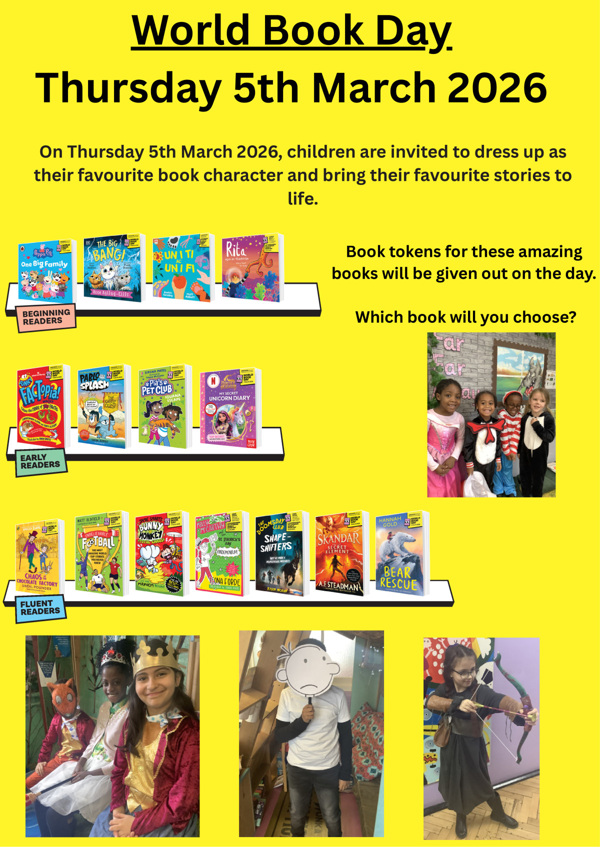 World Book Day 2026 - Shoreditch Park Primary School